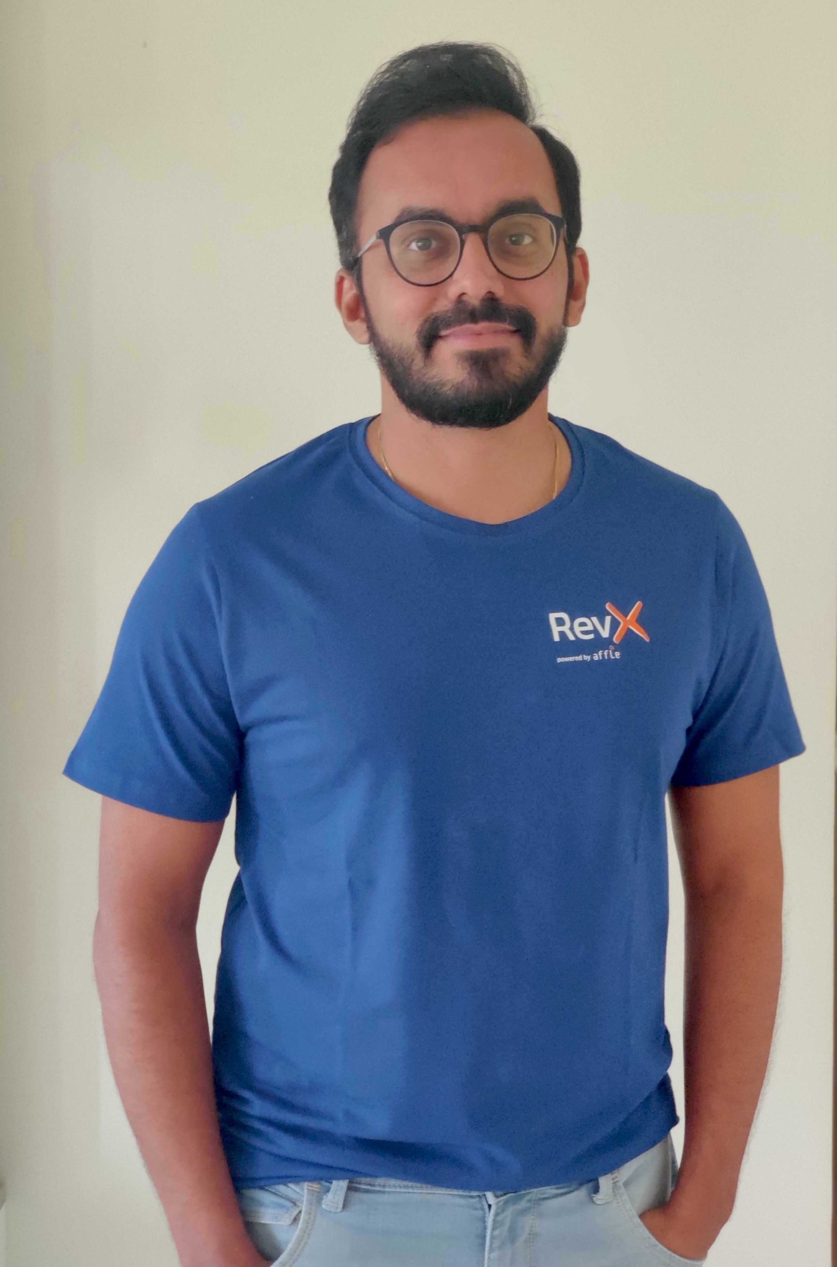 A picture of the product director at RevX, Pranesh