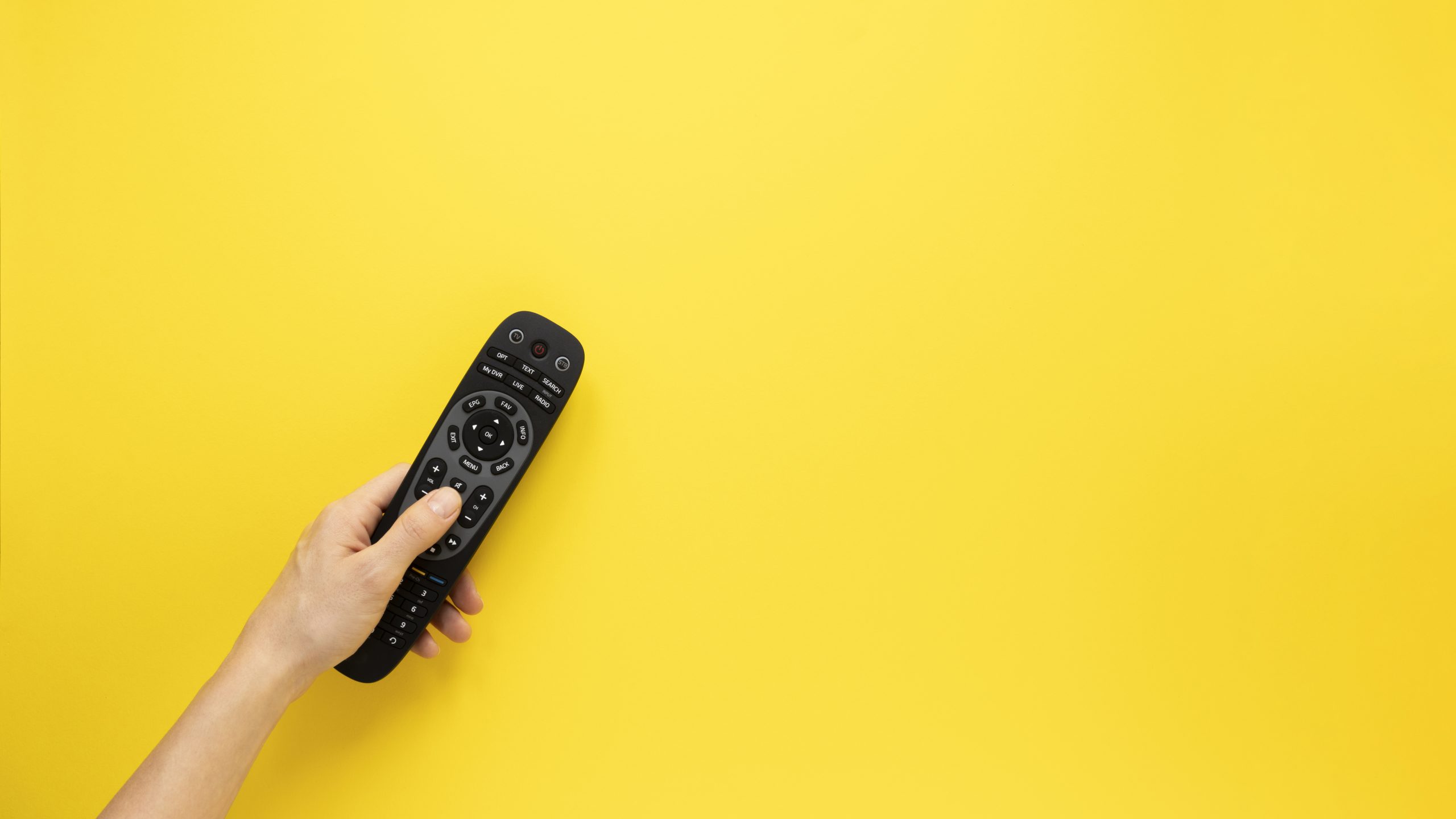 TV remote representing shifting watching habits