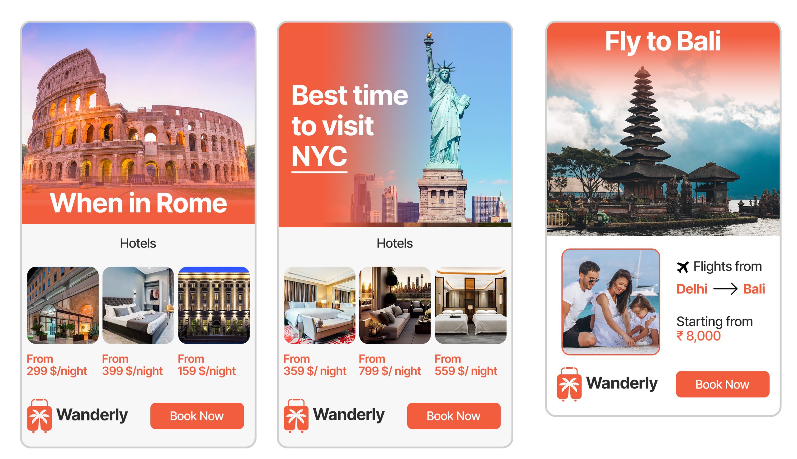 DCO ad example for travel apps